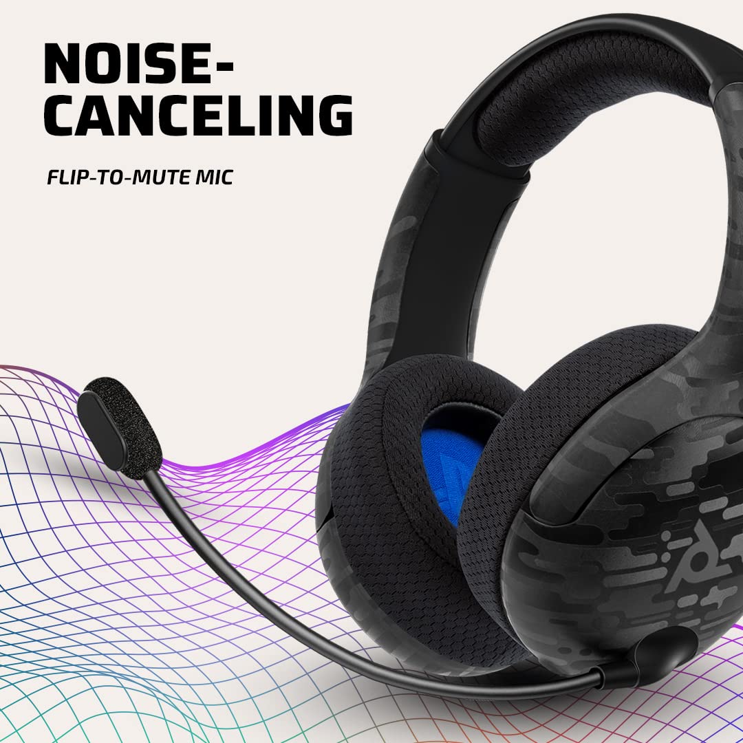 Casque sans fil PDP LVL50 PS4 camouflage noir Casque sans fil PDP LVL50 PS4 camouflage noir